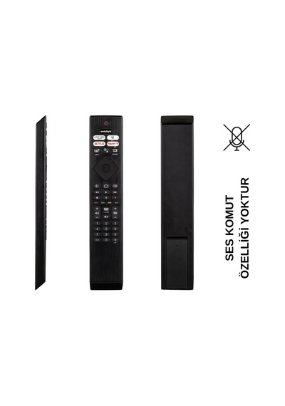 Ses Komutsuz Philips Uyumlu Ph-v4 Netflıx-rakuten Tv-prıme Vıdeo Tuşlu Lcd Led Tv Kumanda