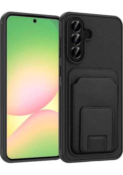Samsung Uyumlu Galaxy A56 Kılıf Kartlıklı Tpu Redclick Bikart Kapak Çok Renkli