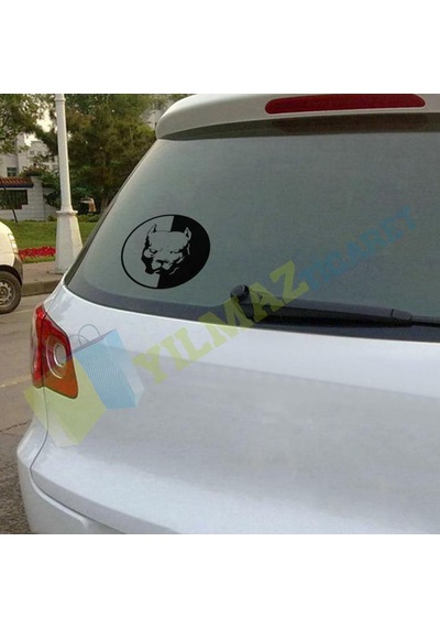 Pitbull Kafa Köpek Oto Sticker Araba Yapıştırma Etiket