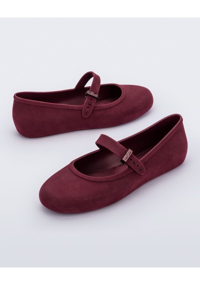 Melissa Soft Ballerina Velvet Kız Çocuk Ayakkabı 35941 Kırmızı