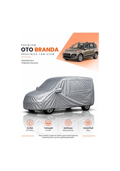 Citroen C3 Picasso 2008-2017 Kombi Uyumlu Araba Brandası Oto Branda Araba Örtüsü Araç Çadırı