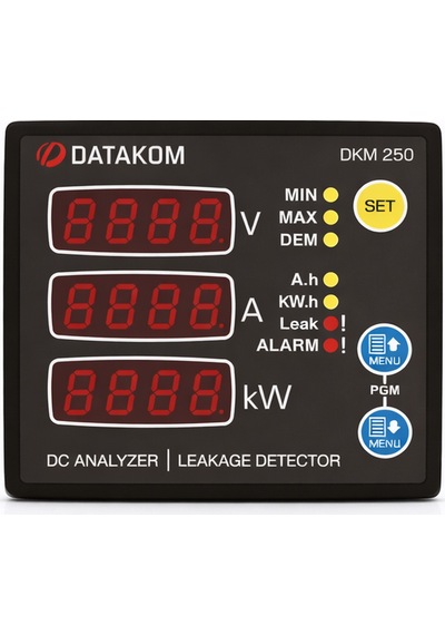 Datakom Dkm 250 Dc Analizör Ve Toprak Kaçak Rölesi