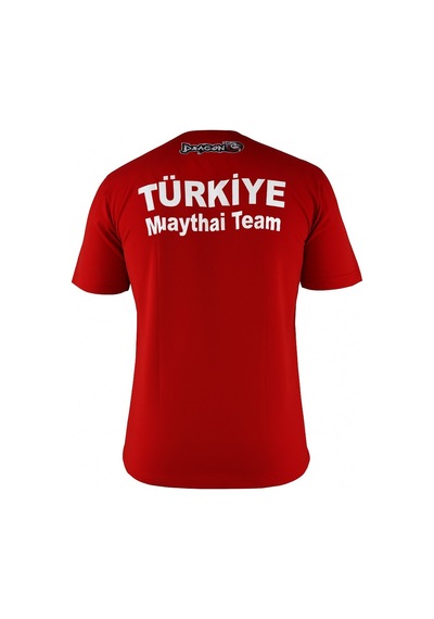 Dragondo Tx8505 Türkiye Muay Thai Team Baskılı Tişört Kırmızı