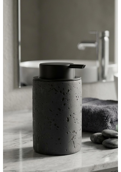 Stoneware Sıvı Sabunluk Siyah 48996