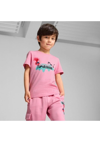 Puma Puma X Trolls Erkek Çocuk Pembe Tişört Pembe