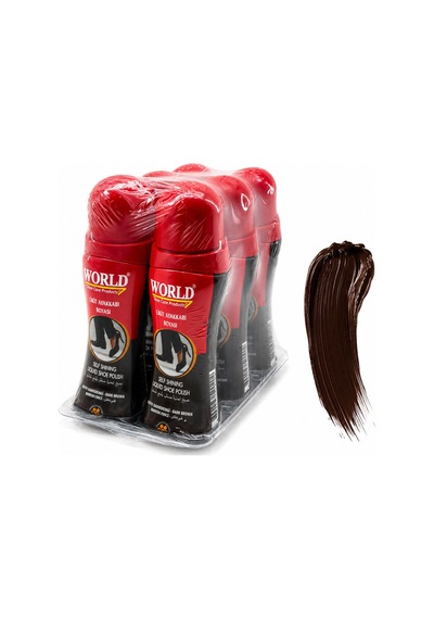 Ulupazarlama 6 Adet Koyu Kahve Likit Ayakkabı Boyası 75ml 5570 Çok Renkli