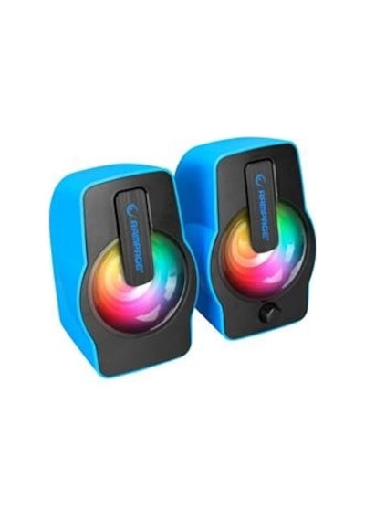Rampage Rms-g7 Falsetto 2.0 6 Watt Rgb Ledli Mavi Multimedia Gaming Usb Speaker Kdo