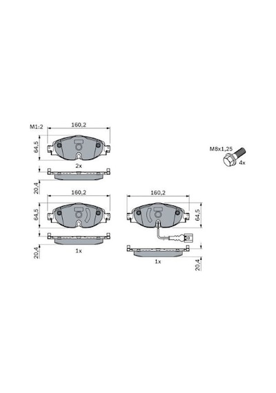 Audi A3 30tfsı 1.0 2020-2024 Bosch Ön Balata