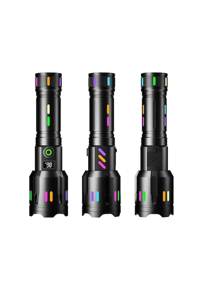 Ps-9885 Profesyonel Zoomlu 50w Şarjlı Powerbank Avcı Polis El Feneri
