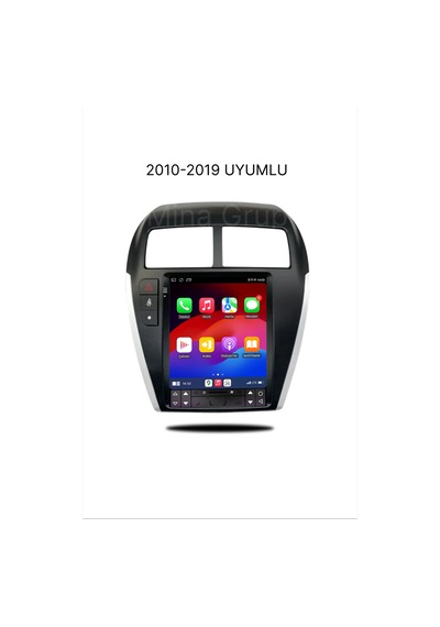 Snp Serisi Mitsubishi Asx 2010 İle 2019 Uyumlu 9.7 İnç Tesla Tasarım Android Multimedya Sistemi 6-128 Gb Hafıza Carplay Android Auto Ve Geri Görüş Kamerası 9.7''