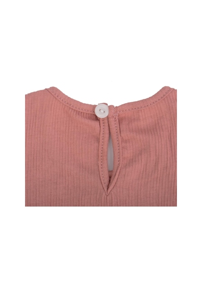 Bebelop Çiçek Baskılı Kolu Büzgülü T-shirt 001