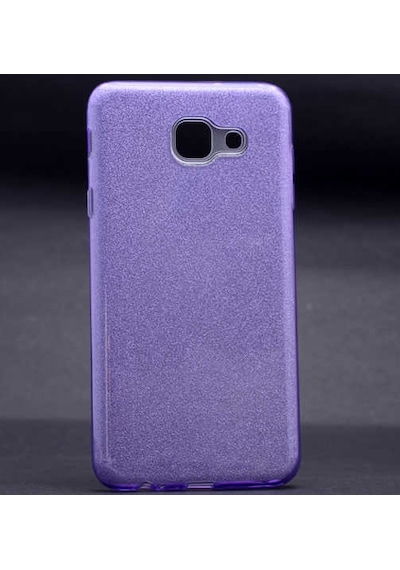 Galaxy Uyumlu J7 Max Kılıf Shining Simli Silikon Kılıf Mor