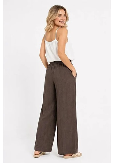 Only Onlmıka Loose Fit Yüksek Bel Pantolon Bayan Pantolon 15375289 Kahve