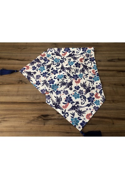 Blue Blanc Çiçek Desenli Runner Çok Renkli