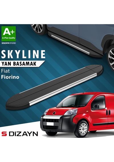S-dizayn Fiat Fiorino Skyline Krom Yan Basamak 173 Cm 2008 Üzeri A+ Kalite