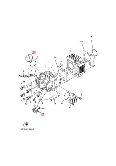 Yamaha Crypton R Or.  Subap Kapaği 4Ys-E1186-00 554696257