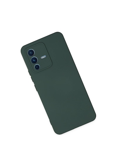 Cosmotex Newface Vivo V23 5g Kılıf Nano İçi Kadife Silikon - Koyu Yeşil