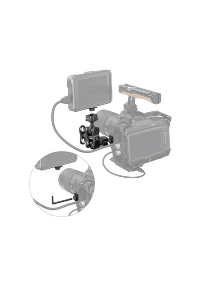 Smallrig 3515c Drop-in Hawklock Mini Magic Arm Hızlı Çıkarma Bilyalı Başlıklı Siyah