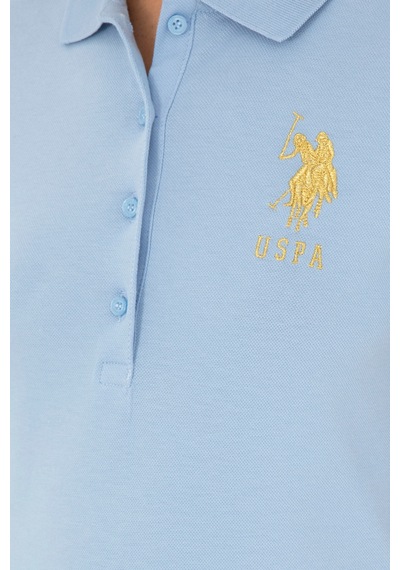 U.S. Polo Assn. Kadın Açık Mavi Basic Polo Yaka Tişört 50280071-VR003 U.S. Polo Assn. Kadın Açık Mavi Basic Polo Yaka Tişört 50280071-VR003