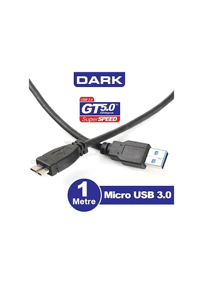 Dark 1 Metre Micro Usb3.0 Galaxy Uyumlu Note3 N9000 Ve Taşınabilir Usb