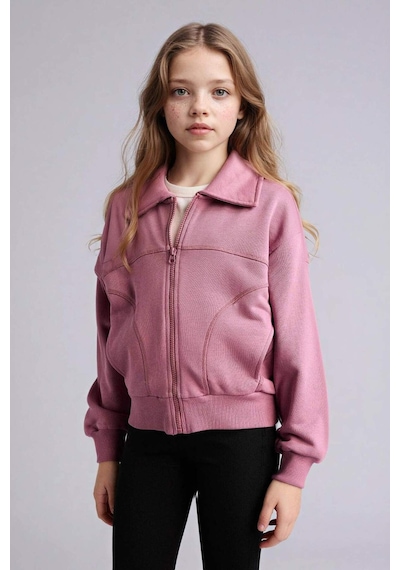Defacto Fermualı Sweatshirt Kız Çocuk G6822a826spbr94 Bordo-br94