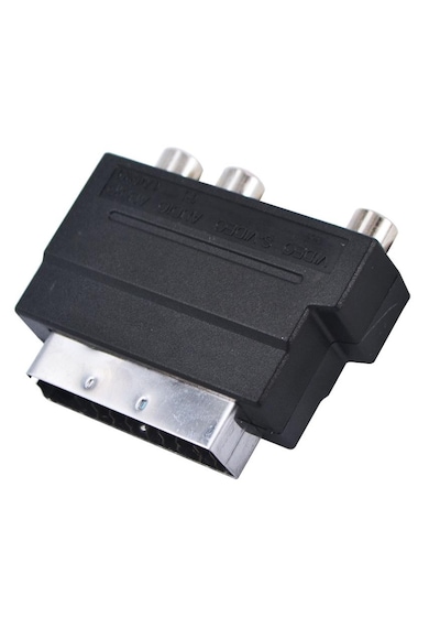 Alfais 4815 Scart To Rca Skart Tos Av Svideo Çevirici Dönüştürücü Adaptör