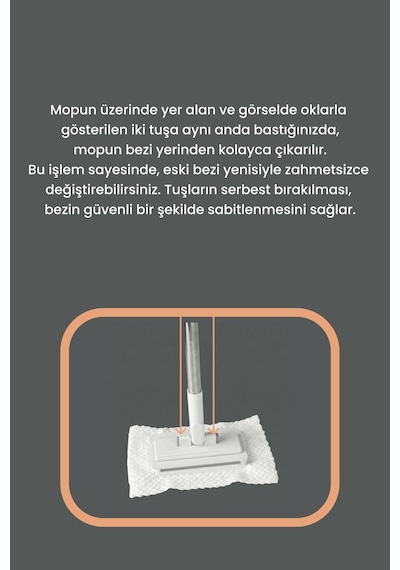 Impala Pratik Kilit Sistemli Temizleme Seti Mop Paspas