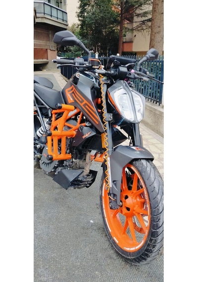 Ktm Duke 125 Uyumlu Ön Koruma Demiri 2021 2023 Model Turuncu