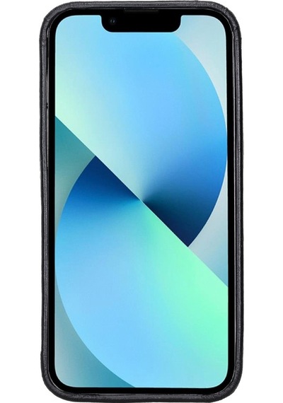 Apple İphone 13 Pro Uyumlu Deri Arka Kapak Rock Rst1 Siyah Diğer