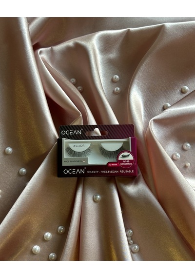 Ocean Asu 823 5d Mink Doğal Görünümlü Şerit Takma Kirpik Tekrar Kullanılabilir Vegan