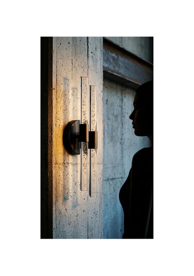 Bubbleflux Dubble Medium 40 Cm Modern Tasarım Led Aplik - Duvar Lambası - Antrasit Gri - Pilli - Günışığı Antrasit Pilli