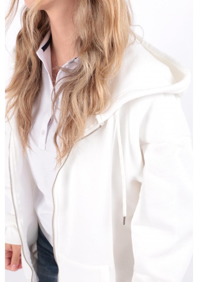 Busem W0008672 Kadın Sweatshirt W0008672-R0462 Ekru