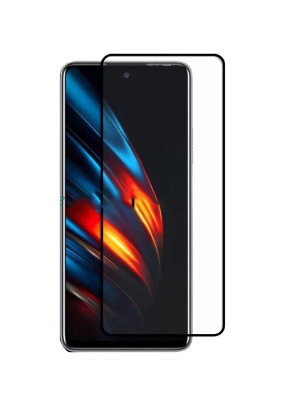 Tecno Pova 3 Tam Kaplayan Kavisli Tempered Cam - Siyah