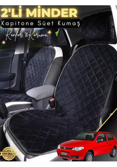 Fiat Palio Uyumlu 2'li Süet Oto Koltuk Minderi Terletmez Universal Oto Koltuk Kılıfı A2