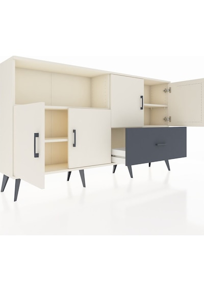 Arges Konsol 4 Raflı Tek Çekmeceli 4 Kapaklı 176x30x99 Aytaşı-ayt Aytaşı-aytaşı/antrasit Arges Konsol 4 Raflı Tek Çekmeceli 4 Kapaklı 176x30x99 Aytaşı-ayt Aytaşı-aytaşı/antrasit