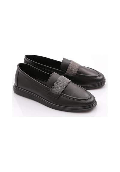 Dgn 981s Kadin Şeritli Loafer Ayakkabi 981S-2-R2119 Siyah