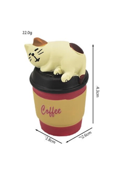 Kahvesever Kedi Mini Figür