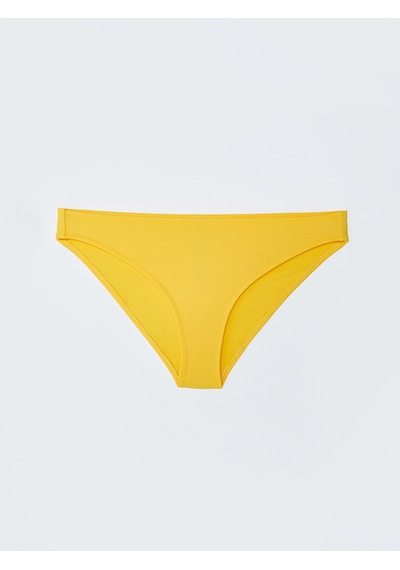 Lcw Eco Sarı Düz Raşel Kumaş Kadın Bikini Alt