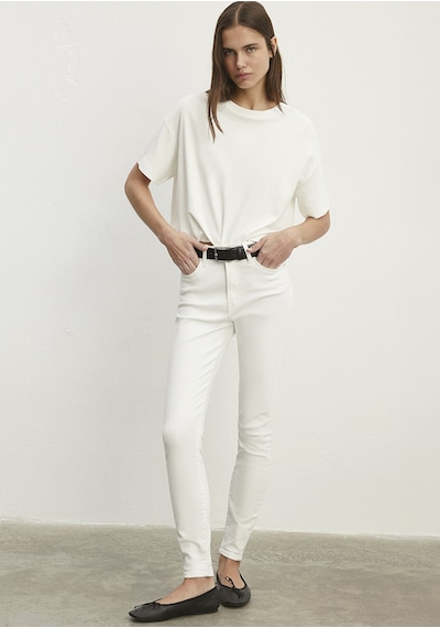Mavi - Serenay Beyaz Gold Shape Jean Pantolon 100980-83673 Beyaz