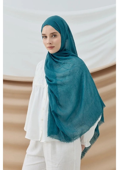 Deserto Fashion Bambu Şal Düz Renk-3579 Zümrüt Yeşili