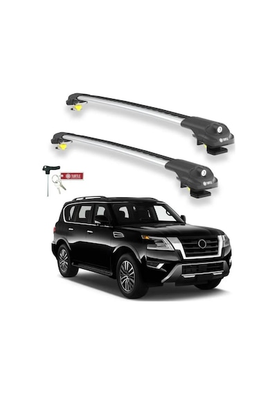 Turtle Nissan Armada Y62 2017-2025 Ara Atkı Air1 Gri