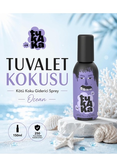 Tuvalet Kokusu, Gider Koku Önleyici, Kötü Koku Giderici Sprey 150 Ml Ocean