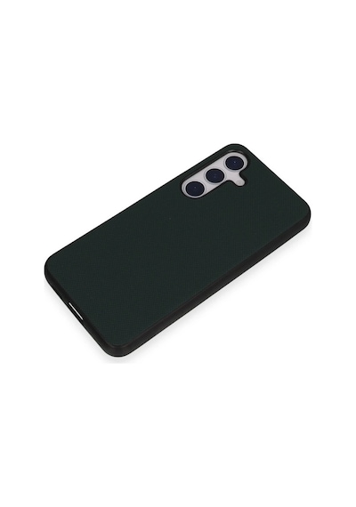 Newface - 616 - Samsung Galaxy S24 Kılıf Taft Kapak - - Edntrend - Koyu Yeşil
