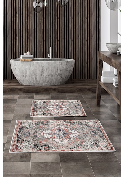 Alanur Trend Kaymaz Taban Dijital Banyo Takımı Kt429 Kiremit