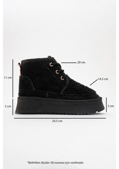 Luvishoes Luvi Shoes Tyson Siyah Süet Kürklü Kalın Taban Bağcıklı Kadın Spor Bot Siyah Süet Luvishoes Luvi Shoes Tyson Siyah Süet Kürklü Kalın Taban Bağcıklı Kadın Spor Bot Siyah Süet