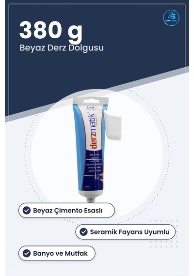 Derz Dolgusu Beyaz Çimento Esaslı 380 G Seramik Fayans Banyo Mutf