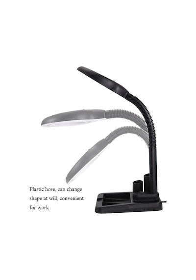 Northcity Esnek 5x /10x,40 Led Işıklı Büyüteç ,lamba Büyüteç Okuma, Çalışma Lehim Masa Lambası A808
