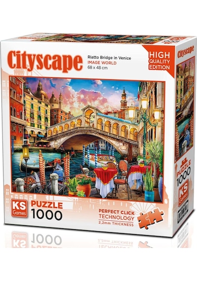 Ks Games 1000 Parça Venedik Rialto Köprüsü Puzzle