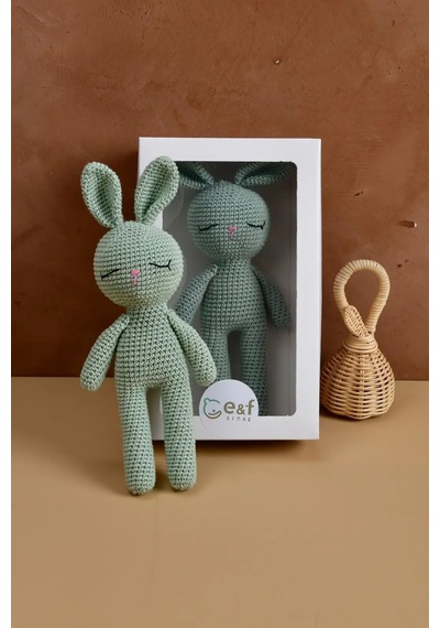 E&f Store Amigurumi Oyuncak - Yeşil Tavşan