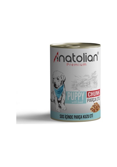 Anatolian Premium Kuzulu Parça Etli Yavru Köpek Konservesi 400 gr x 6 Adet